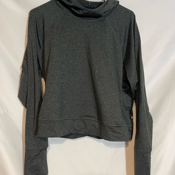 Old Navy Active XL ✨Bundle✨ Black Relaxed Long Sleeve Bodysuit & Cropped Hoodie - Picture 12 of 14